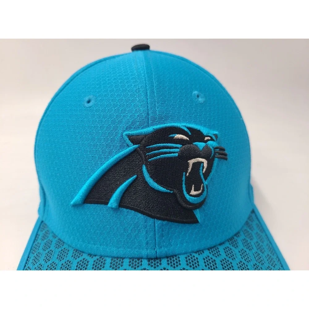 Carolina Panthers New‎ Era 39Thirty Flex Fitted M-L Hat Cap Polyester NFL Blue